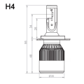 Automobile neue 6000k H4 C6 3800LM 36W Kit